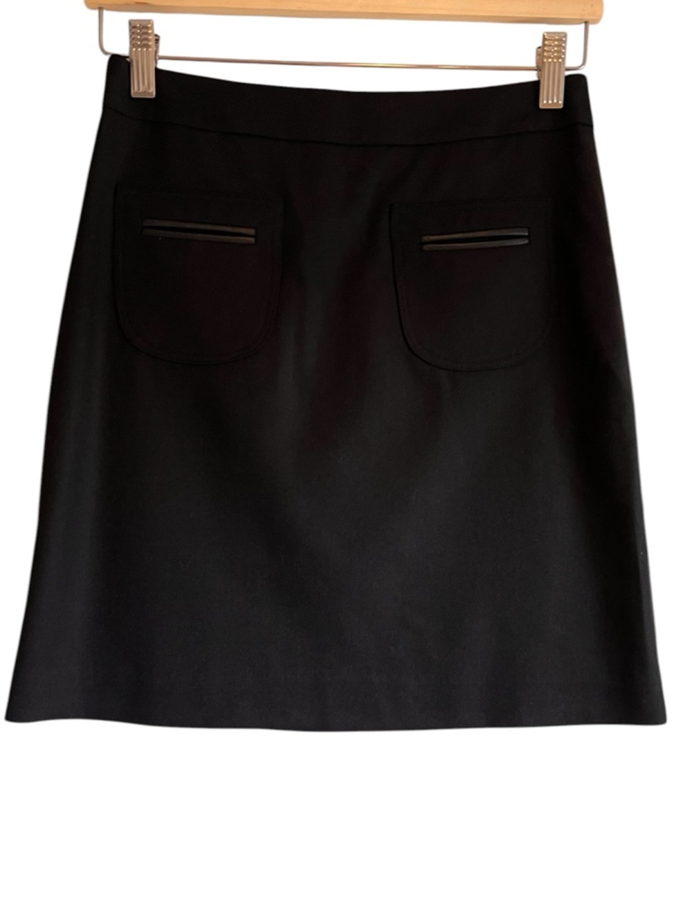 Judith & Charles wool a-line patch pocket skirt size 2 excellent condition